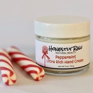 Peppermint Ultra Rich Hand Cream 2 oz | Moisturizing | Non Greasy | Holiday